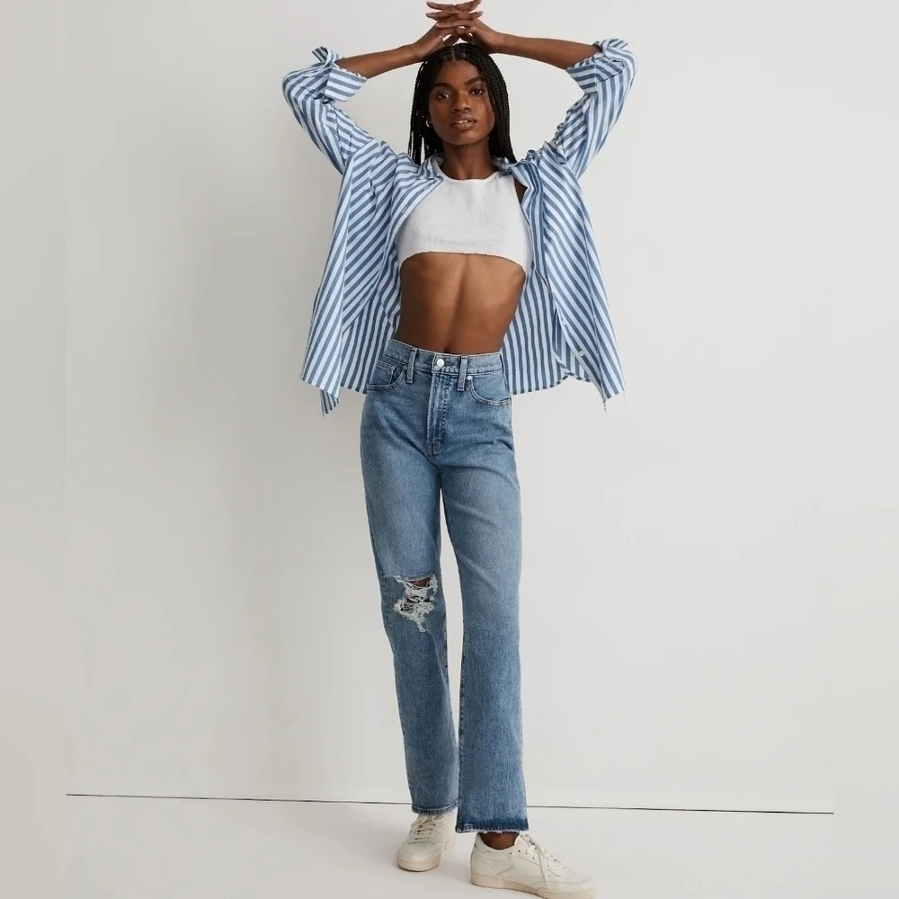 NEW Madewell The Perfect Vintage Straight Jean Kingsbury Wash 32 Style NG247